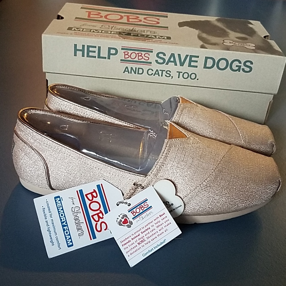 Skechers Luxe Bobs Festivities Rose Gold